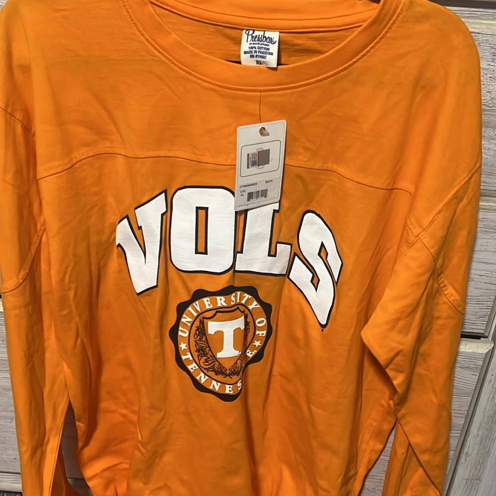 Orange University of Tennessee Long Sleeve Shirt